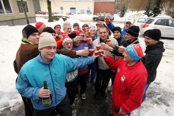 Toast szampanem to stały element noworocznych spotkań gorzowskich miłośników biegania