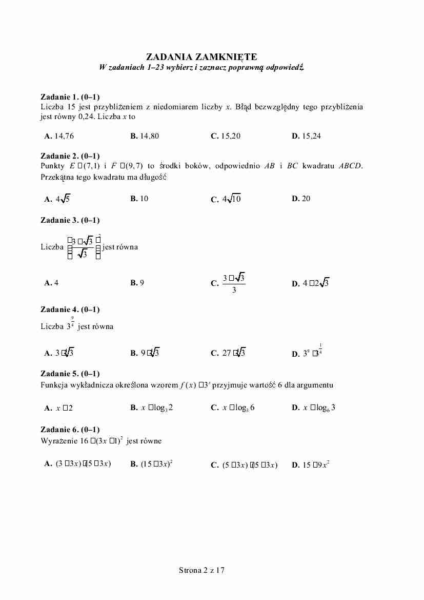 Matura 2015. Tak będzie wyglądać matura z matematyki (podstawa). Rozwiąż test [TEST, ODPOWIEDZI]