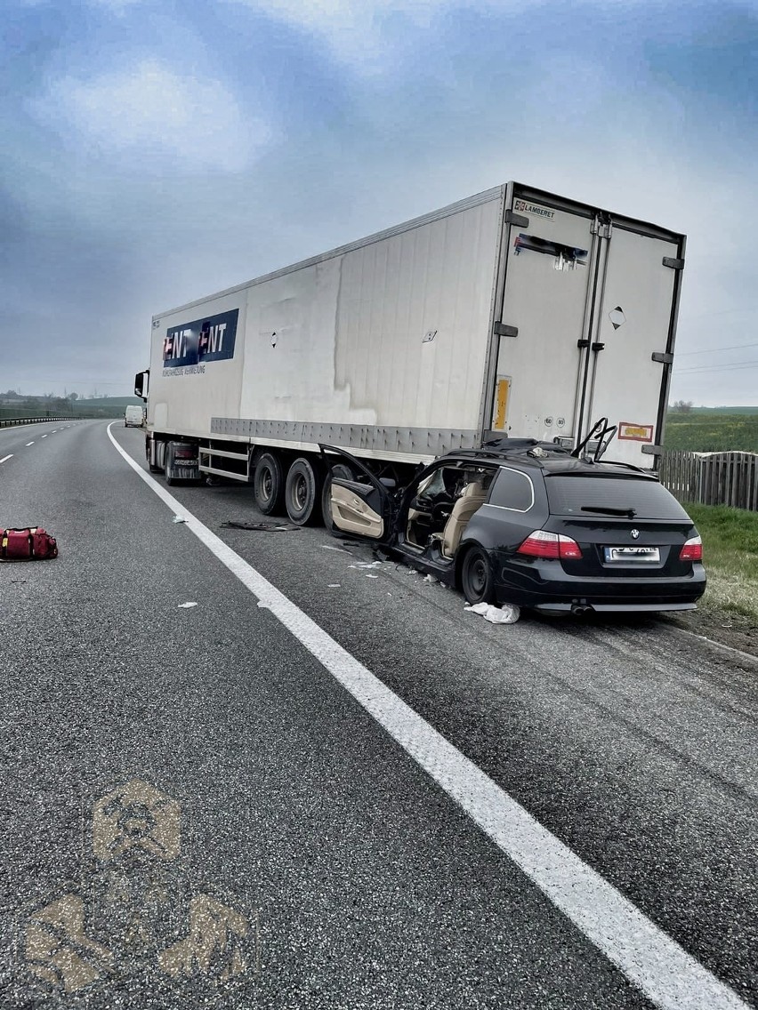 Utrudnienia w ruchu na A1 w stronę Gdańska. W miejscowości Rębielcz (gmina Pszczółki) doszło do wypadku. Jedna osoba poszkodowana 27.04.2022