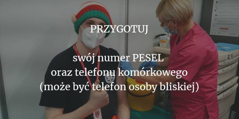 Przy rejestracji należy podać numer PESEL seniora oraz numer...