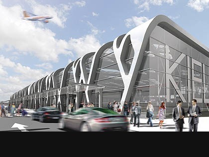 Lekkie, pelne swiatla - tak ma wygladac kieleckie lotnisko, zdaniem jego projektantow z pracowni architektonicznej Kurylowicz & Associates