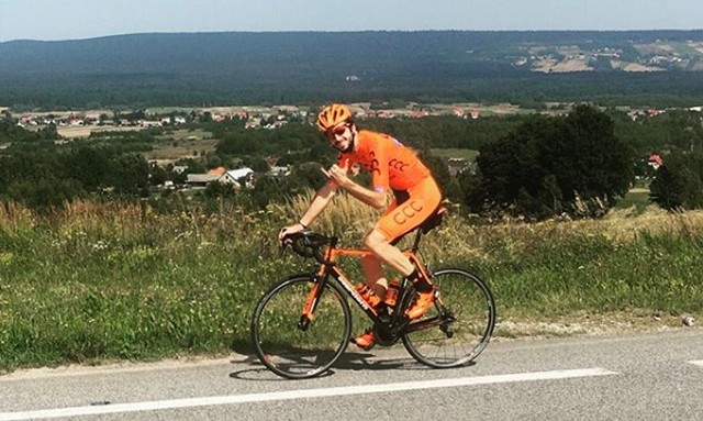 Piotr Brożyna znowu na rowerze. To bardziej cieszy niż niejedno zwycięstwo.