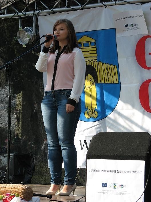 Rok temu talentem wokalnym wykazała  się Małgorzata Skowron podczas dożynek w Chlebowie.