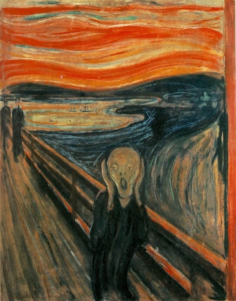Niektórzy astronomowie uważają, że Munch, malując w 1893...