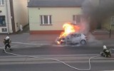 Pożar samochodu na Jana Pawła II [FILM]