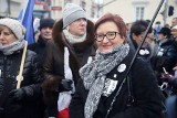 „Marsz tysiąca tóg” - delegacja Komitetu Obrony Demokracji ze Świętokrzyskiego protestowała przeciw "ustawie kagańcowej"