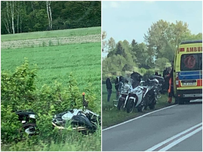 Tragiczny wypadek w Bielanach w pow. bialskim. Motocyklista zmarł na miejscu zdarzenia. Zobacz zdjęcia