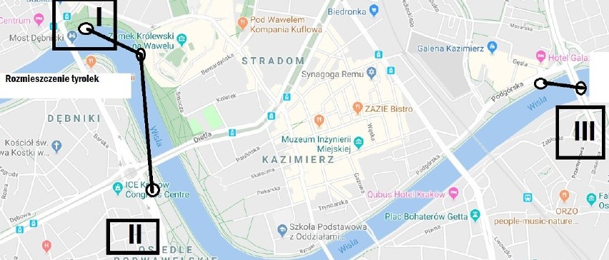 Kraków. Nowe wizje radnego Wantucha. Planuje kawiarnię na moście Kotlarskim i zjazdy na linie pod Wawelem 