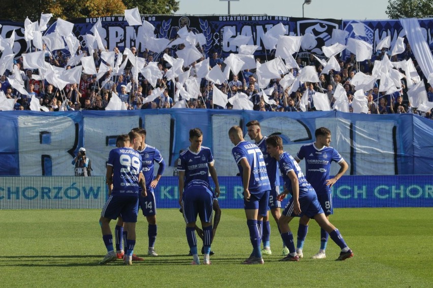 3.10.2021. Na meczu Ruch Chorzów - Stal Rzeszów przy Cichej...