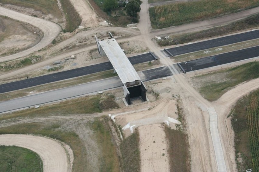 Włocławek. Budowa Autostrady A1 z lotu ptaka [zobacz zdjęcia]