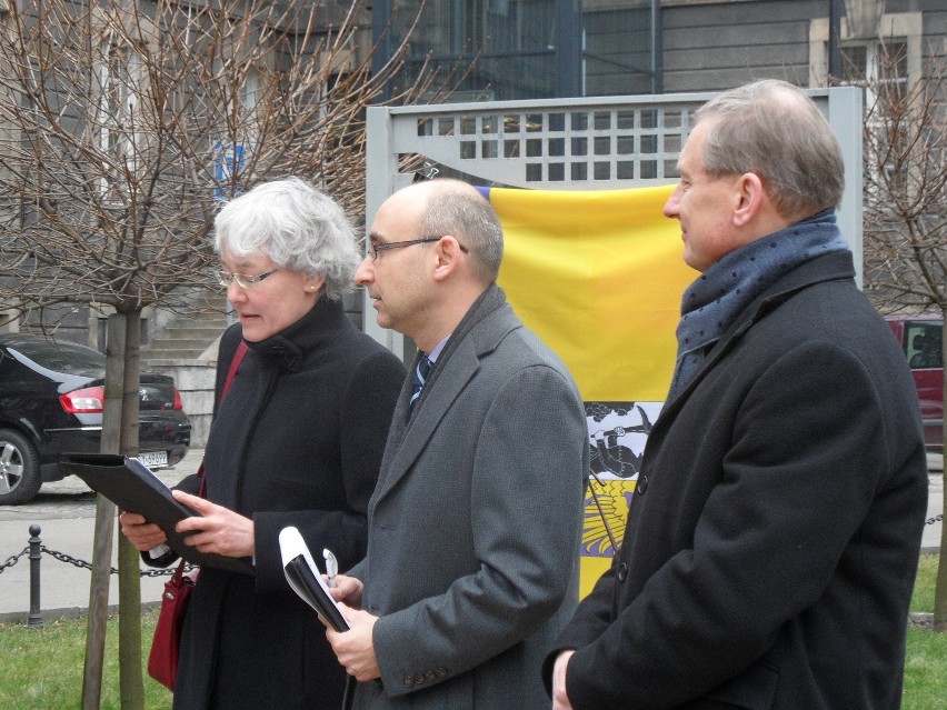 Burmistrz Georg Brüning z Bytomia ma swój plac. To ten przed Urzędem Miejskim