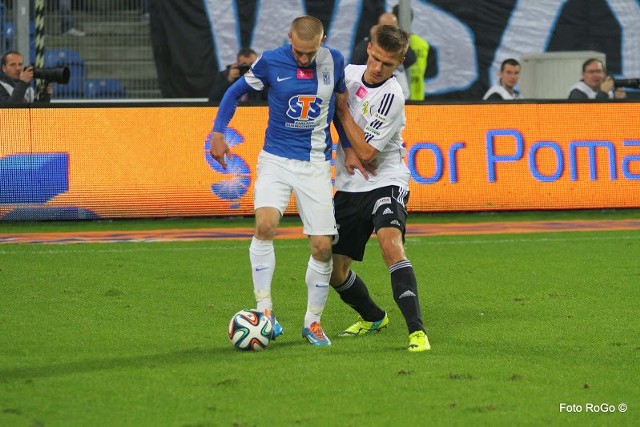 Błażej Telichowski (GKS) i Szymon Pawłowski (Lech)