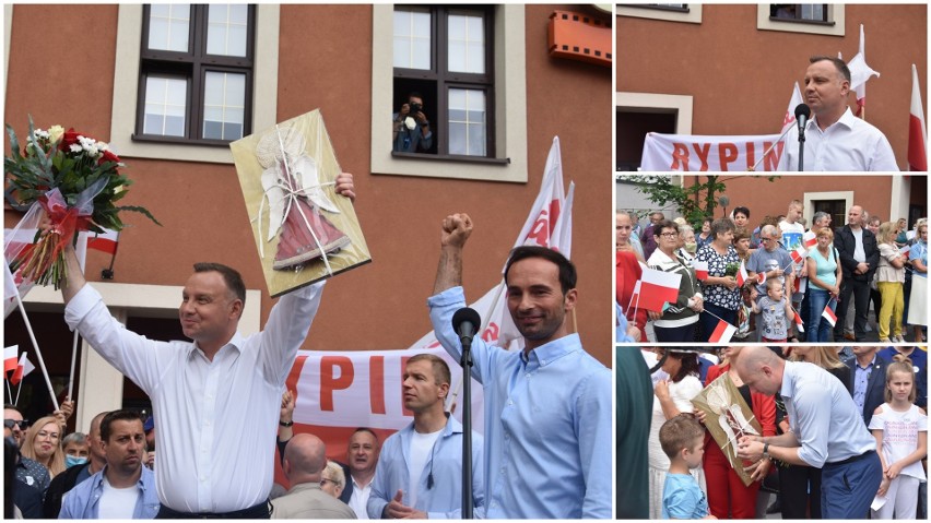 Andrzej Duda w Rypinie. Prezydent prosił o poparcie w drugiej turze [zdjęcia, wideo]