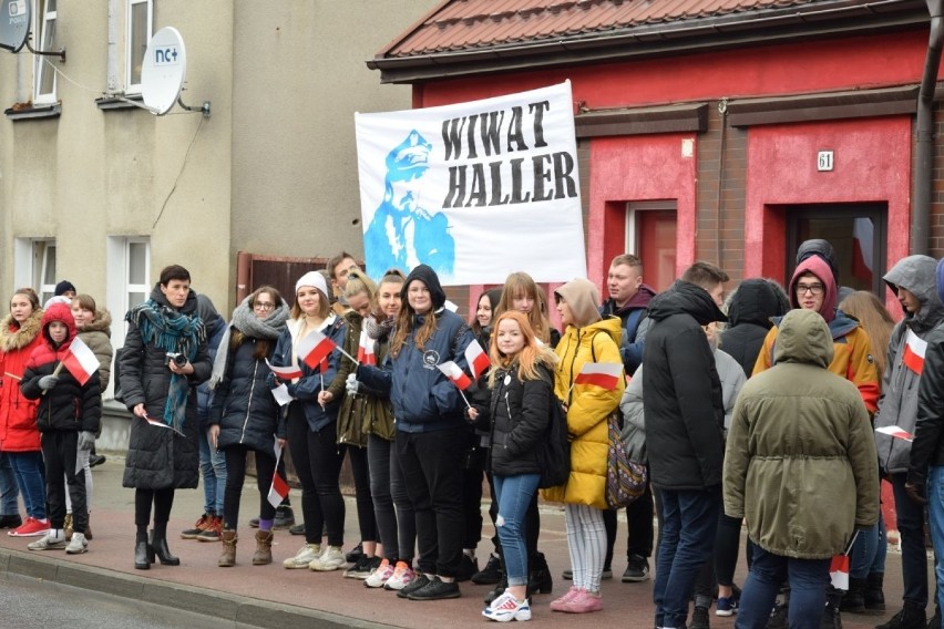 Inscenizacja na ulicach Starogardu Gdańskiego z okazji 100. rocznicy powrotu miasta do Państwa Polskiego 29.01.2020 [zdjęcia]