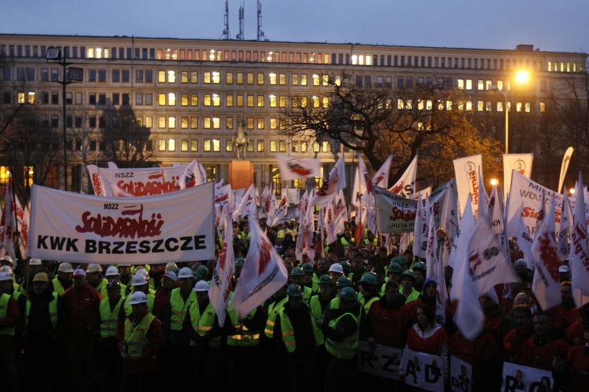 Manifestacja góników