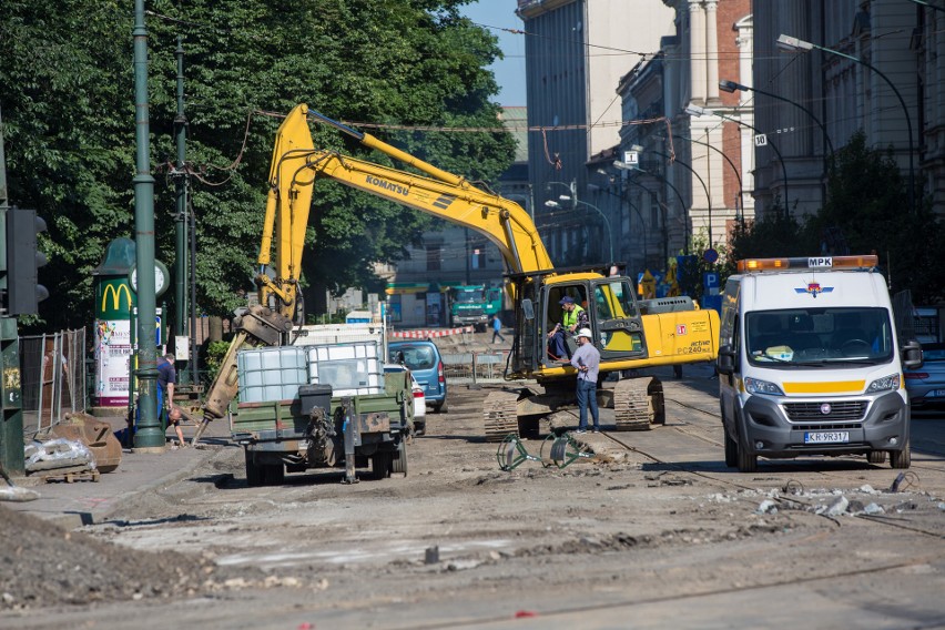 Na Basztowej idzie wolno, wkrótce większy koszmar kierowców