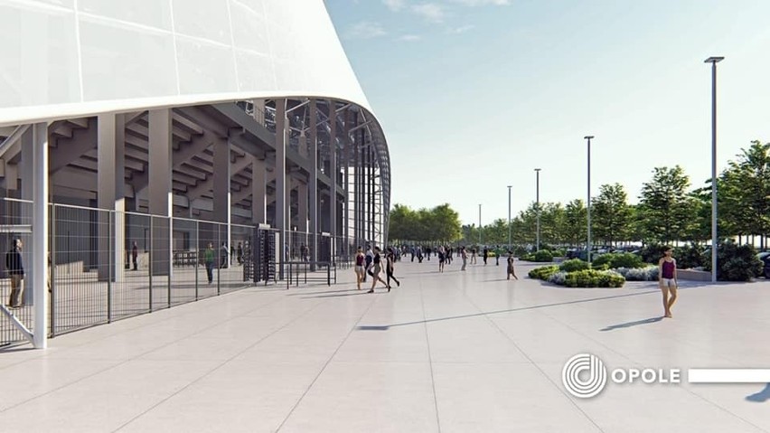 Nowy stadion przy ul. Północnej w Opolu - wizualizacja