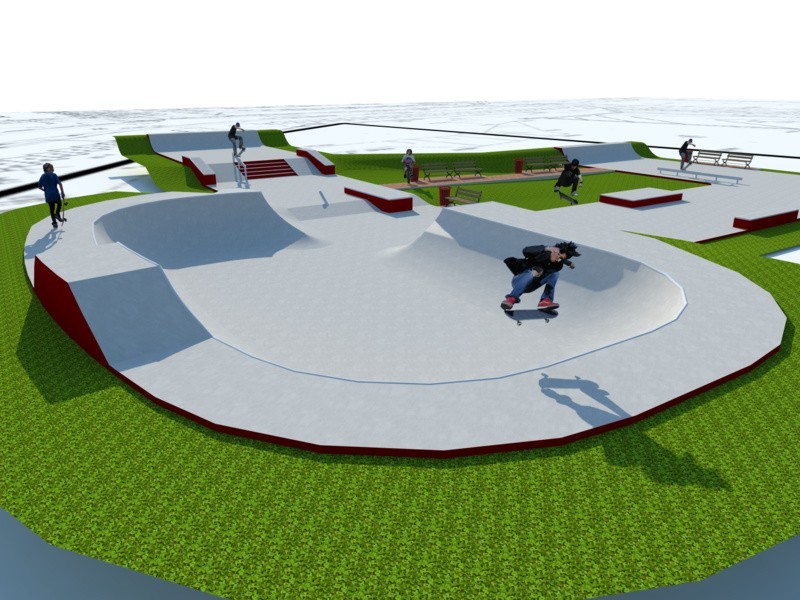 Nowy skatepark powstanie tuż obok boisk piłkarskich Orlika....