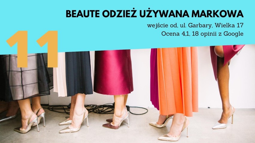 TOP 12 sklepów z odzieżą używaną w Poznaniu. Zobacz listę popularnych second handów w mieście