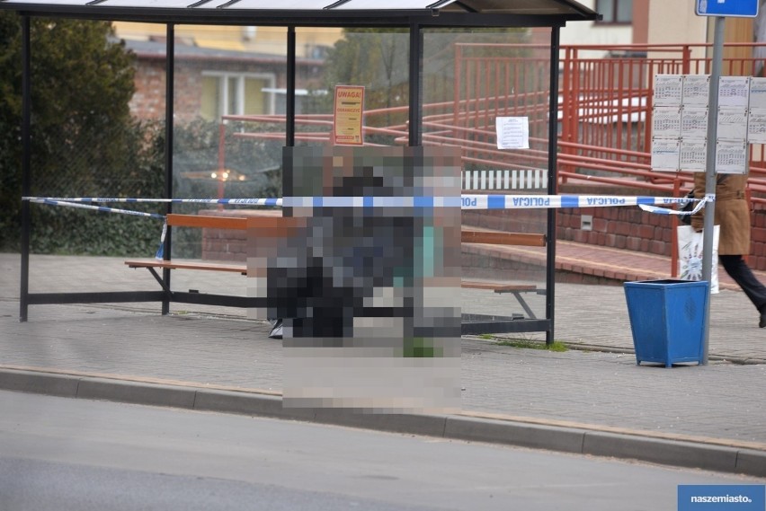 We Włocławku mężczyzna zmarł na przystanku autobusowym [zdjęcia] 