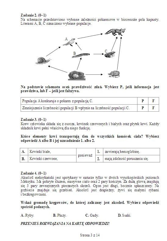 EGZAMIN GIMNAZJALNY 2013. Test matematyczno-przyrodniczy [ARKUSZ, ODPOWIEDZI]