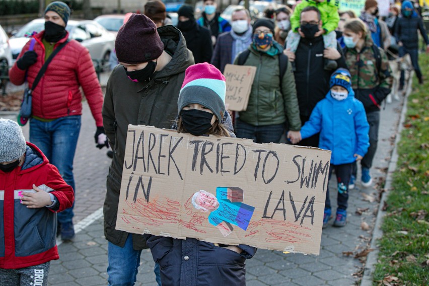 Sobotni protest w ramach spaceru matek z dziećmi i...