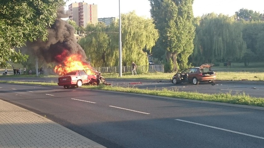 Wypadek na ul. Nadbystrzyckiej w Lublinie