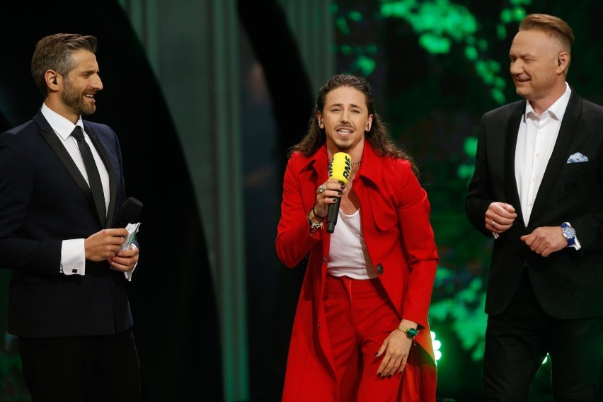 Michał Szpak na festiwalu „Polsat SuperHit” w maju w...