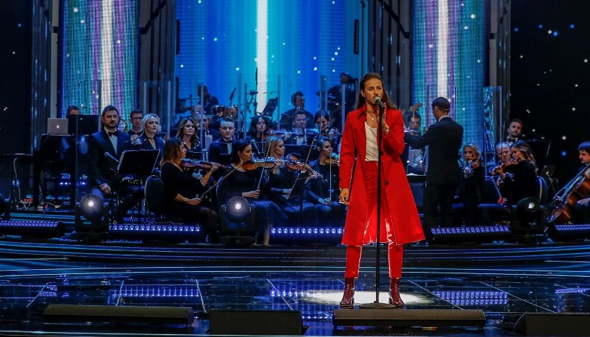 Michał Szpak na festiwalu „Polsat SuperHit” w maju w...