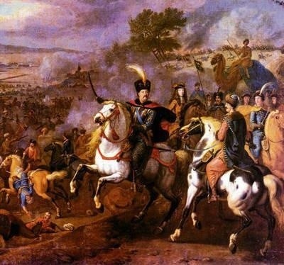 Jan III Sobieski pod Wiedniem, obraz anonimowego malarza z końca XVII wieku Fot. archiwum