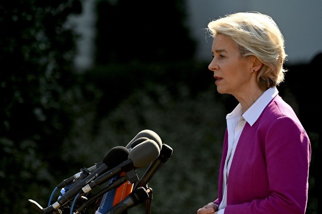 Ursula von der Leyen po spotkaniu z prezydentem USA