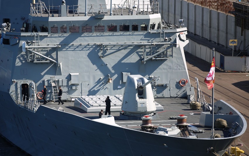 Okręty wchodzące w skład Zespołu Okrętów NATO SNMG1...