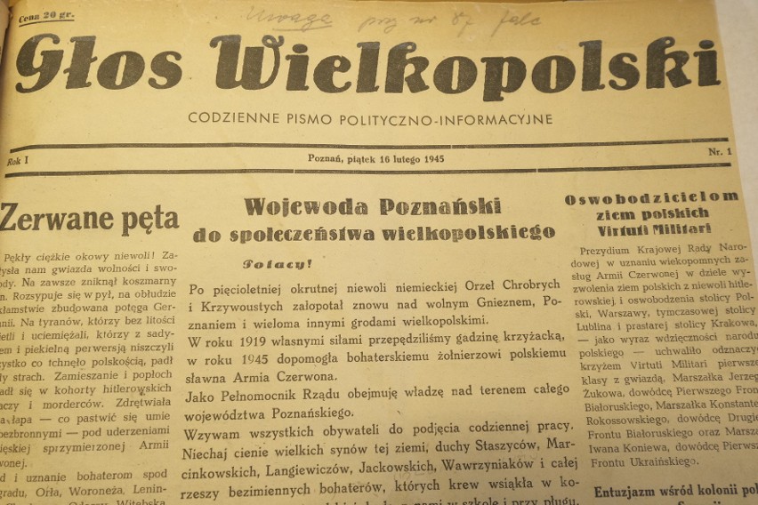 Archiwalne wydania „Głosu Wielkopolskiego” dostępne są w...