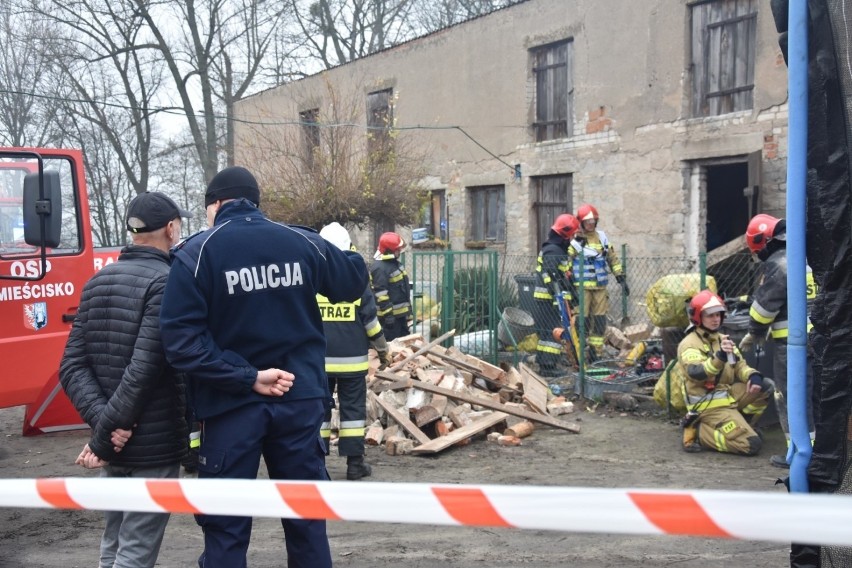 Podczas prac remontowych w chlewni pod Wągrowcem na dwóch...