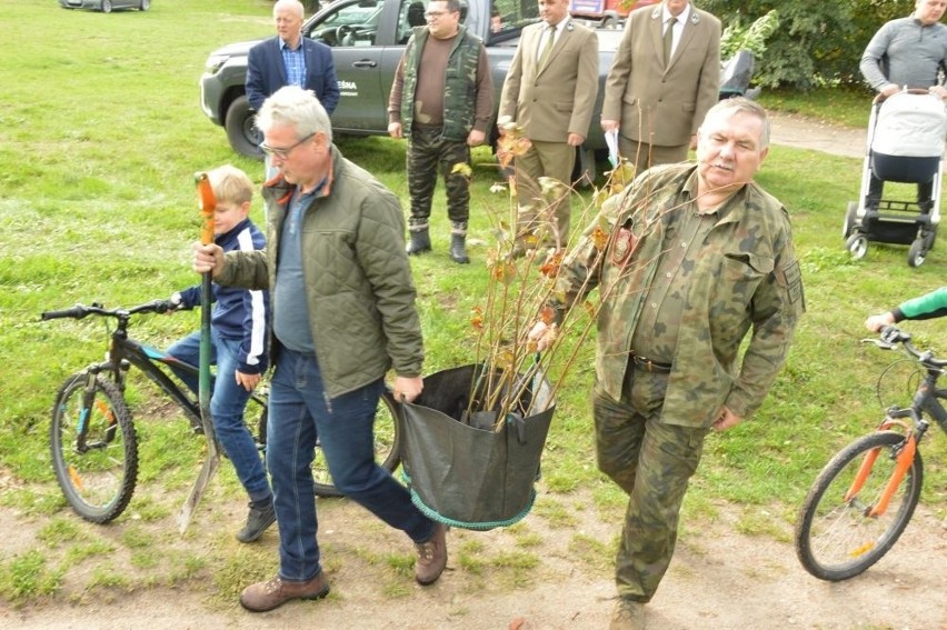 Chociwel. Akcja "Jedno dziecko, jedno drzewo". Rodzice posadzili lipy swoich dzieci   