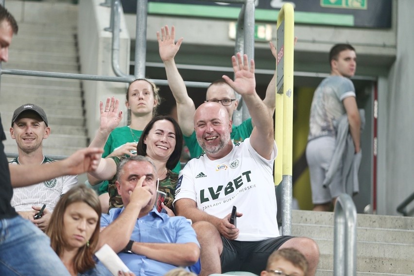 Kibice na meczu Śląsk Wrocław - Legia Warszawa, Stadion...