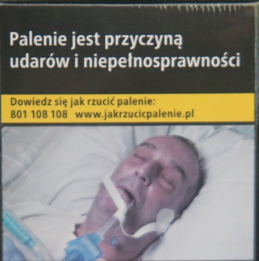 Na nowych opakowaniach papierosów poza pisemną informacją o...