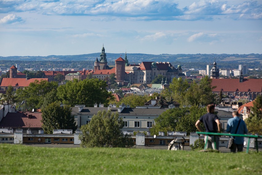 Piękne widoki z Krakowa. Było widać nawet Tatry