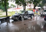 Wasilków. Wypadek przy Jardzie. Kierowca stracił panowanie nad pojazdem. Doszło do karambolu [ZDJĘCIA]