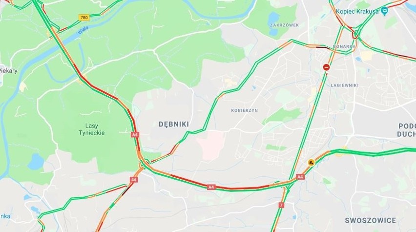 Ogromne utrudnienia na autostradzie A4. Obwodnica Krakowa stoi