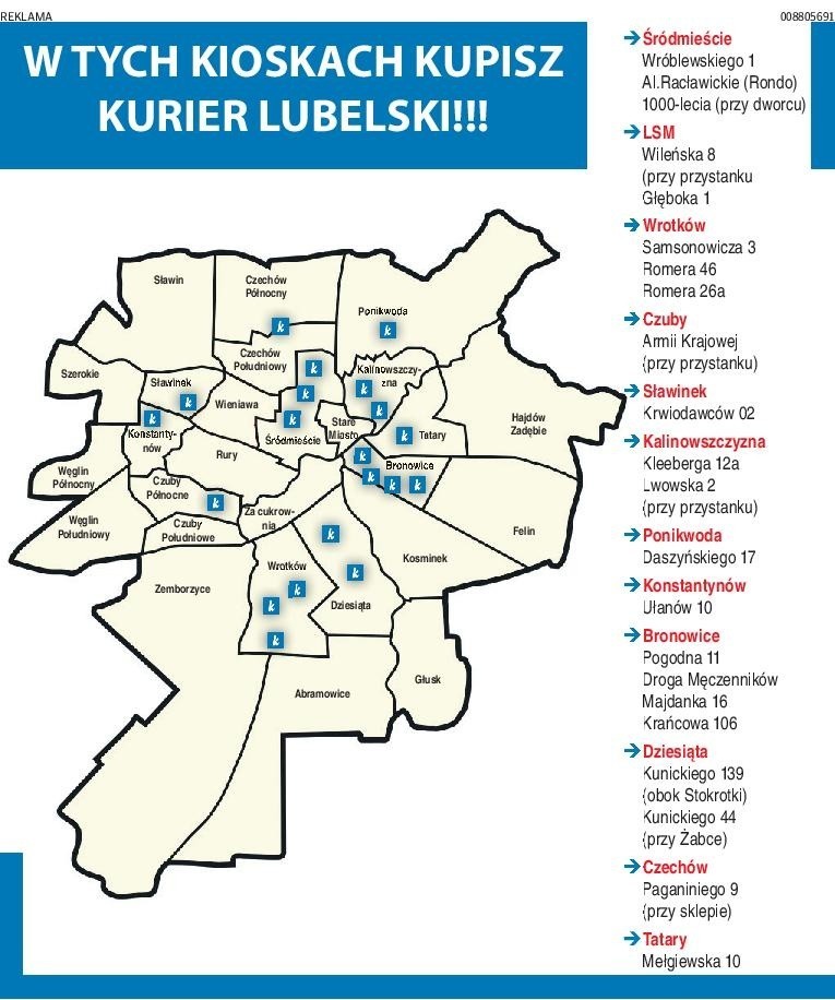 Kioski to nie tylko RUCH, tutaj też kupicie „Kurier”