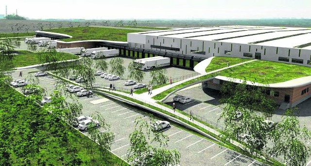 Tak będzie wyglądało nowe centrum logistyczne, które powstaje na terenie gminy Psary