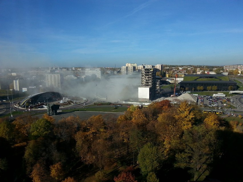 Katowice: rozbiórka DOKP. Gdzie jest Spodek? [ZDJĘCIA]