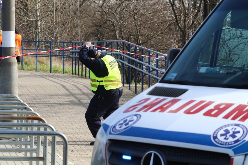 Wypadek na torach w Katowicach