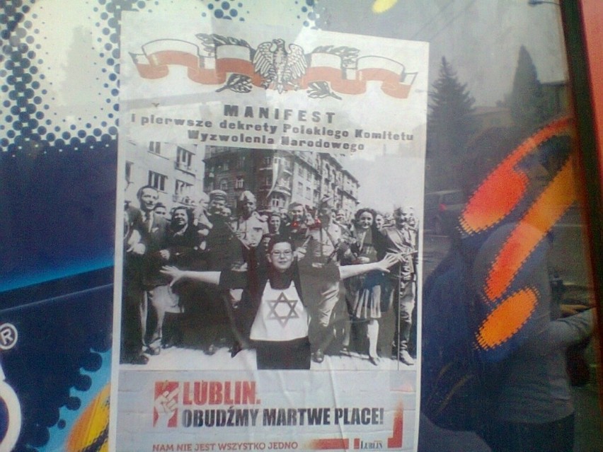 Plakaty, które pojawiły się w Lublinie