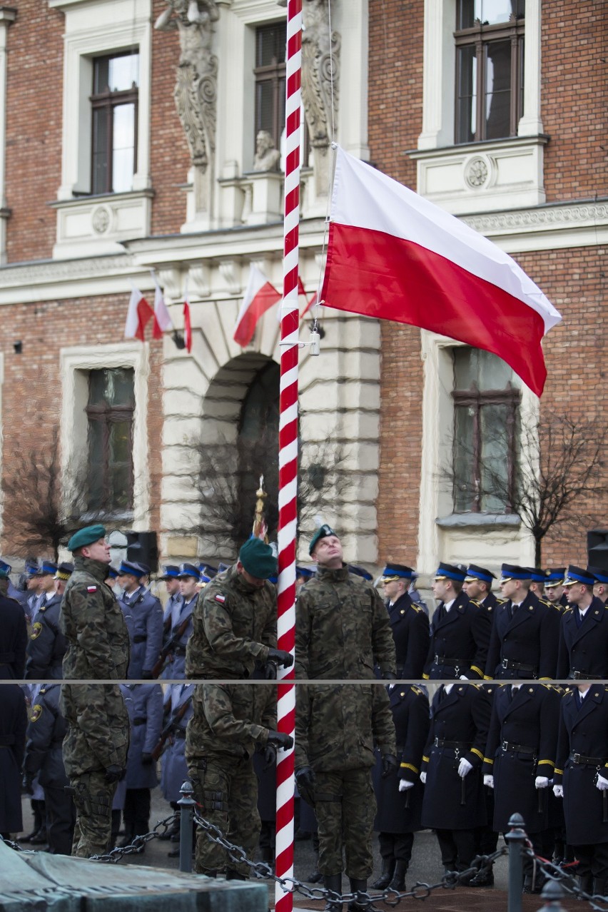 Święto Niepodległości 2017 na placu Matejki w Krakowie