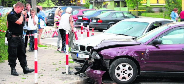 Do tego wypadku doszło w lipcu na ulicy Szklanej w Radomiu. W sumie policja odnotowała w wakacje 424 wypadki drogowe.