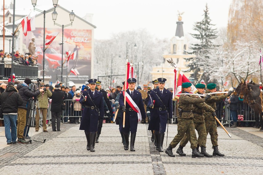 Uroczystości na Rynku Kościuszki w Święto Niepodległości