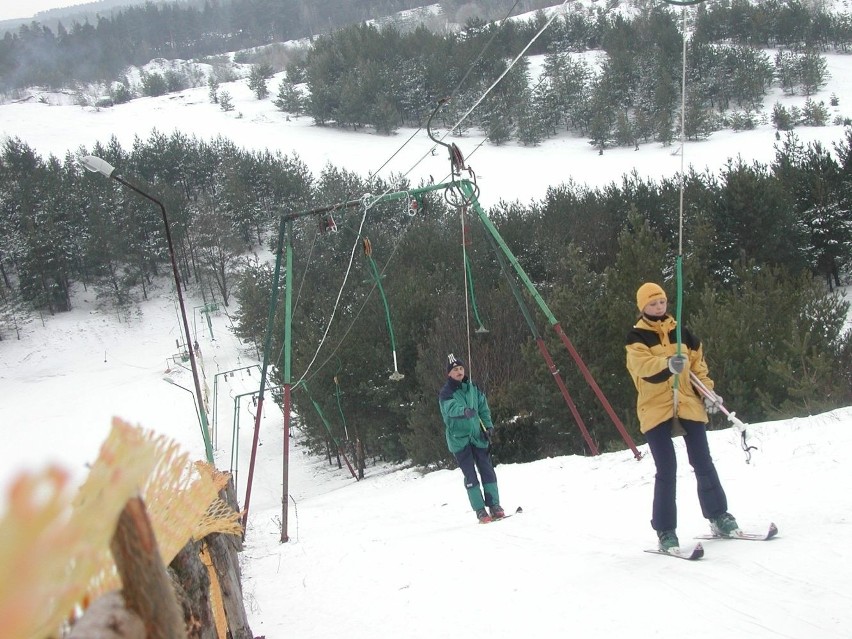 Wyciąg narciarski w Ogrodniczkach.