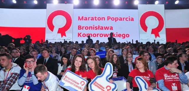Podczas konwencji wystartował maraton poparcia dla Bronisława Komorowskiego.